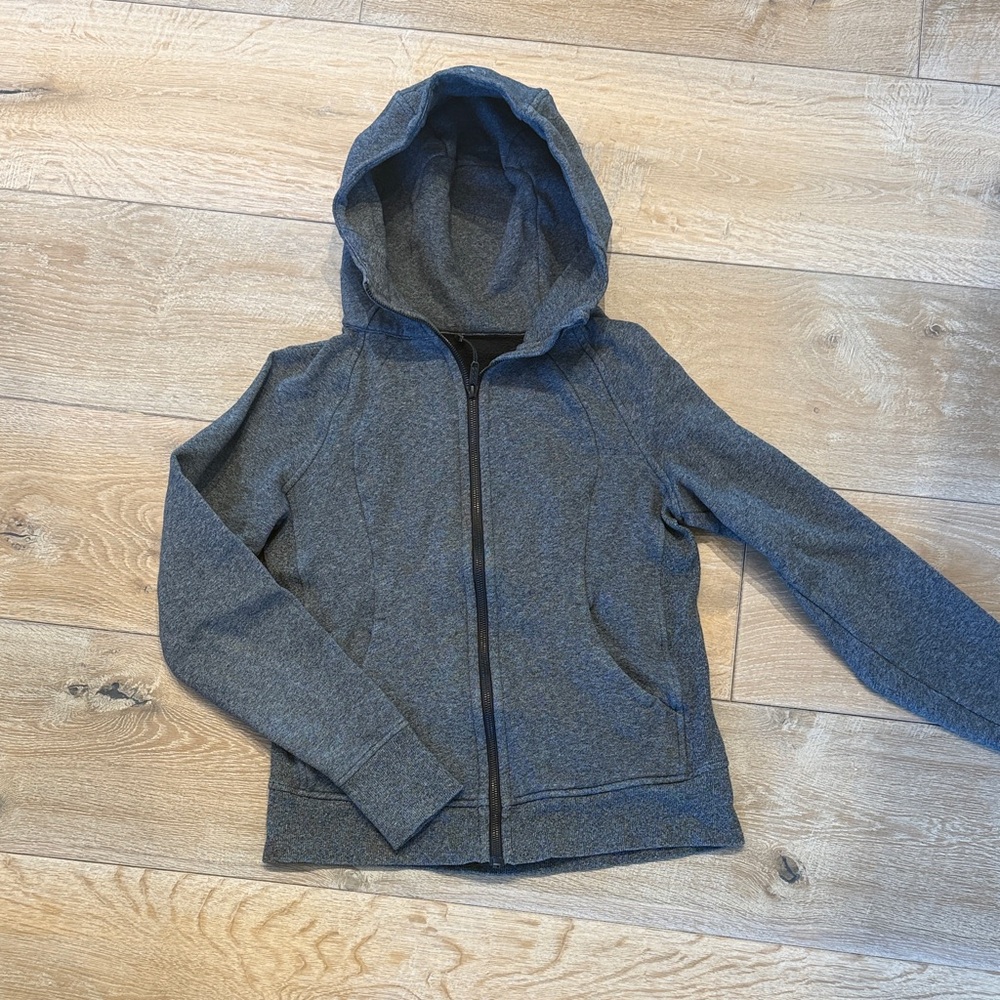 lululemon athletica Women's Gray Zip-Up Hooded Sweatshirt
